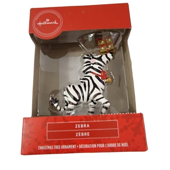 HALLMARK Keepsake ZEBRA Animal Gift Holiday Christmas Tree Ornament  - NEW - Picture 7 of 11